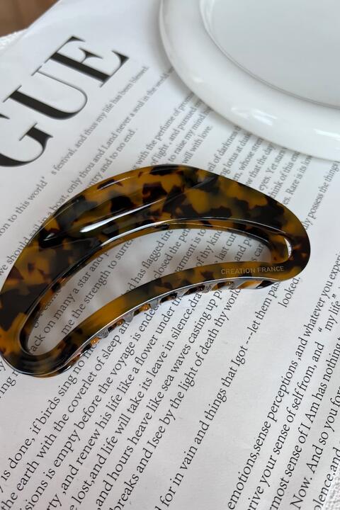 Open Sided Curved Acetate Hair Claw Clip