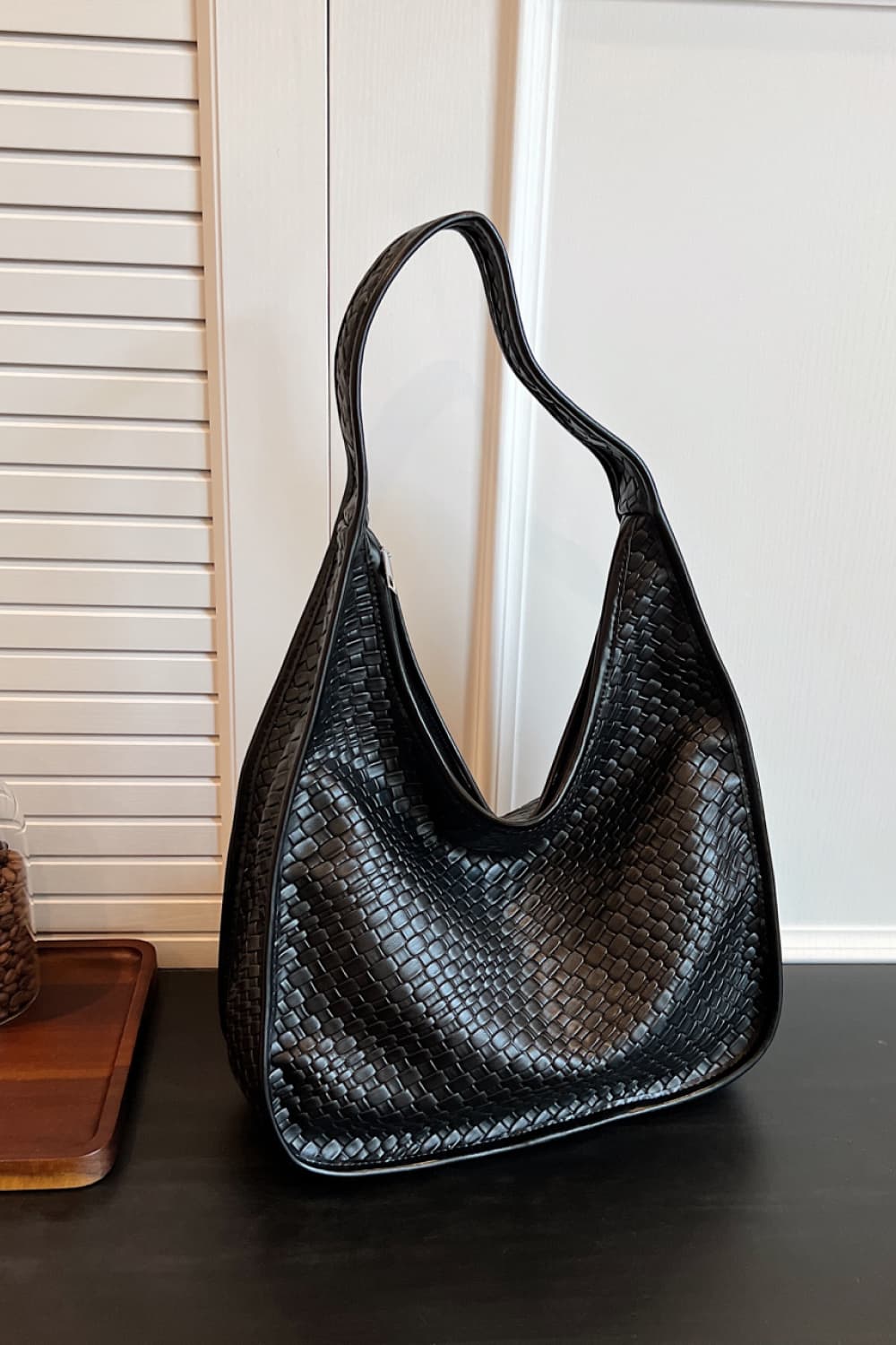 Snake Textured Shoulder Bag (2 Variants)