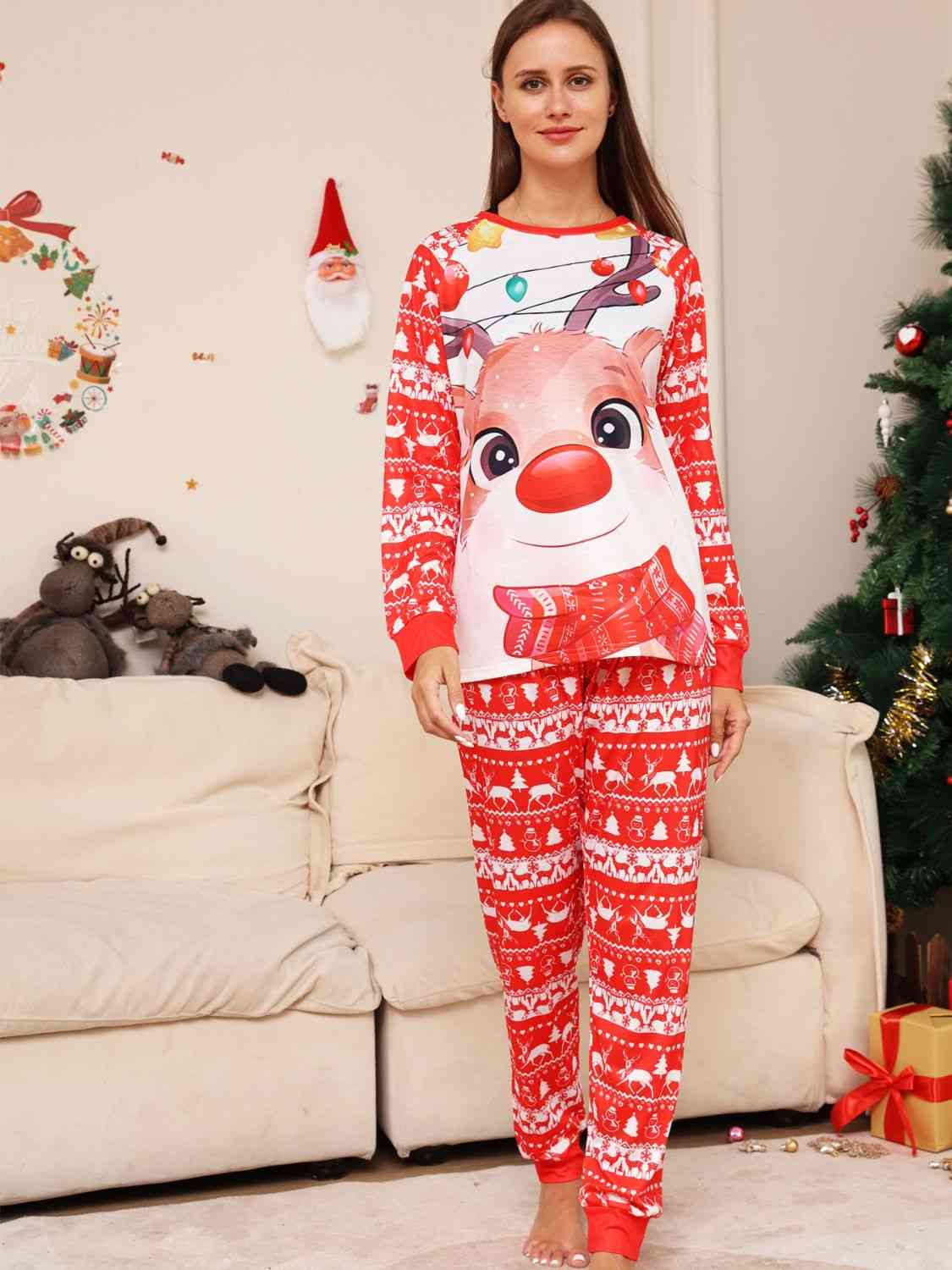 Matching Women's Rudolph Pajama Set