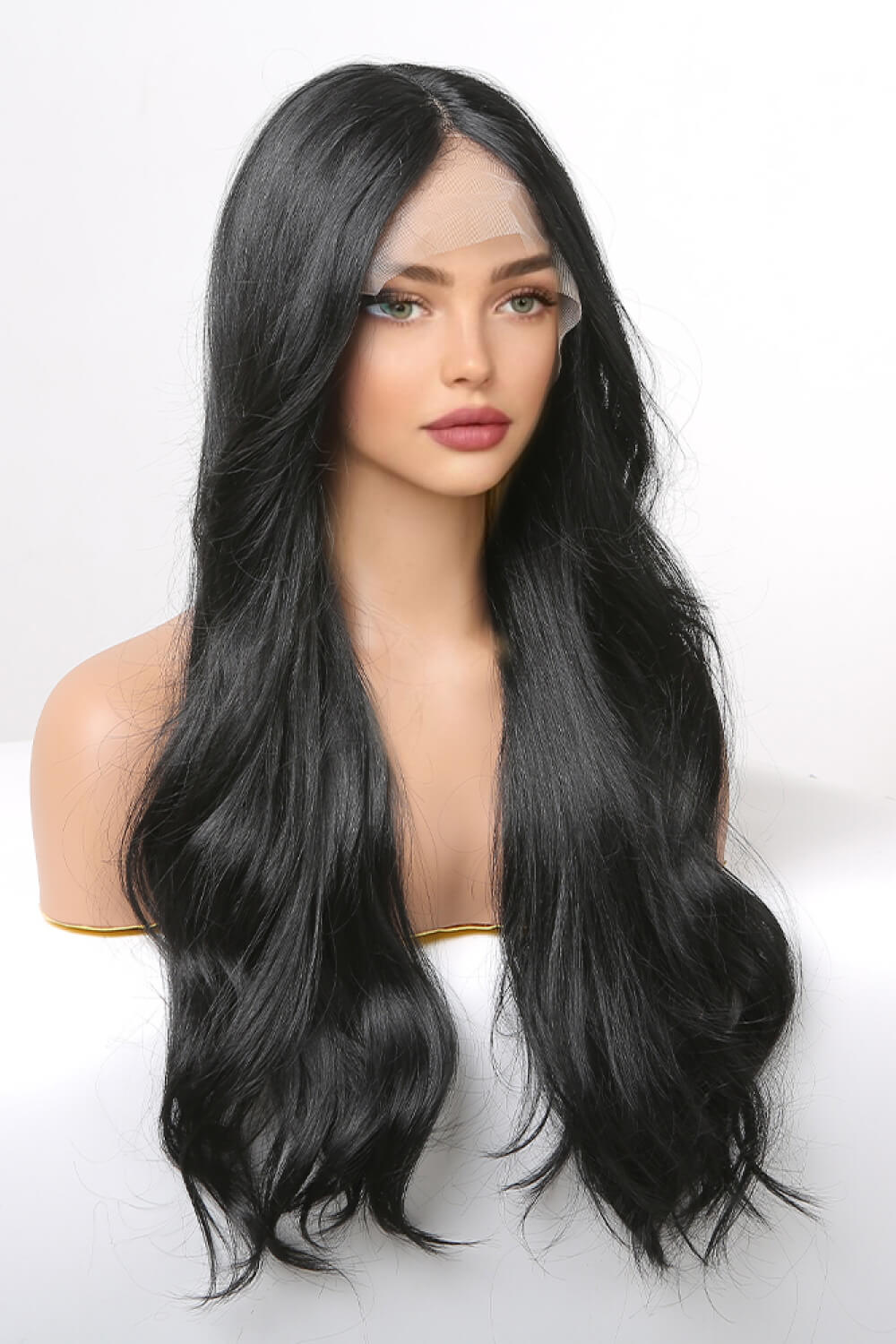 24" Black Loose Body Wave Lace Front Wig