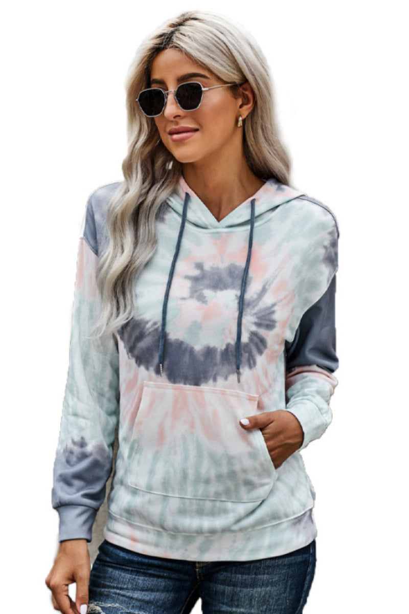 Tie Dye Kangaroo Pocket Hoodie