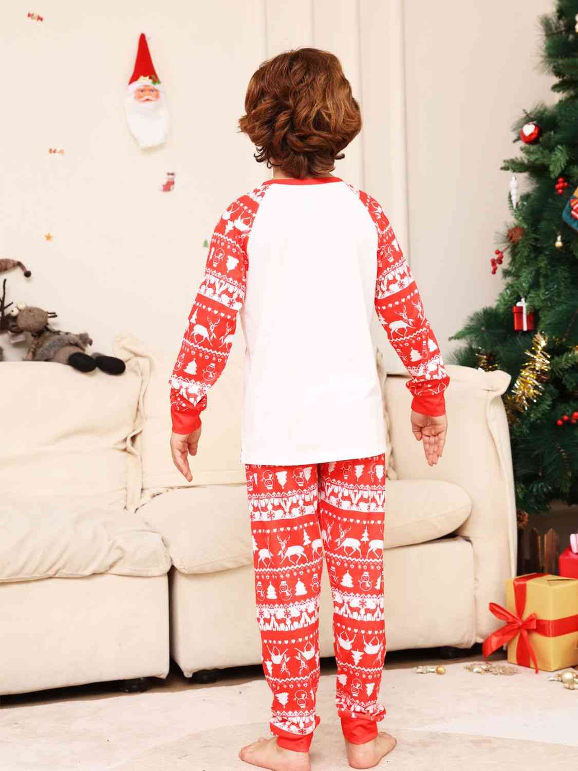 Matching Kids 2T-14 Rudolph Pajama Set