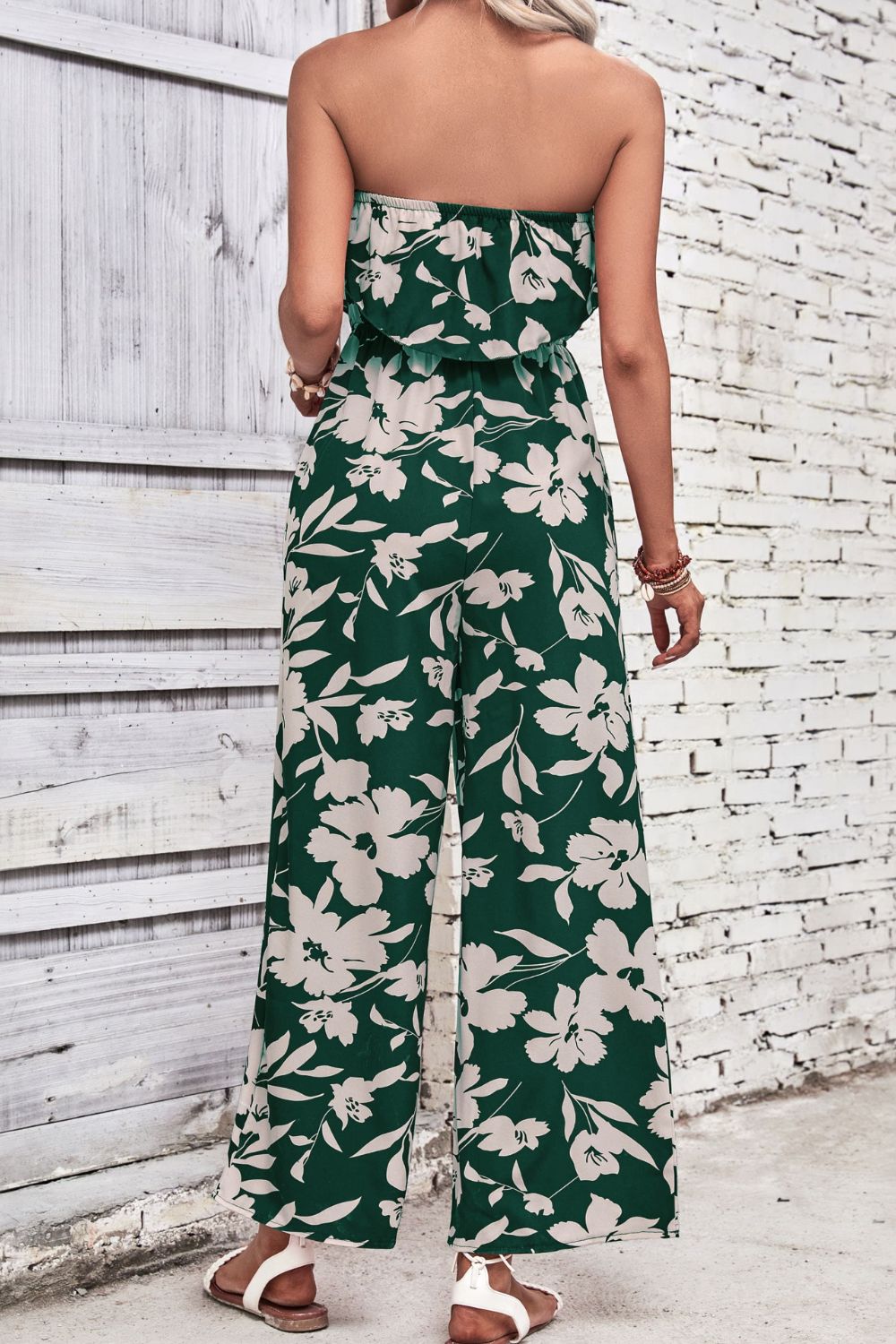 Hawaii Vibes Strapless Wide Leg Jumpsuit (4 Variants)