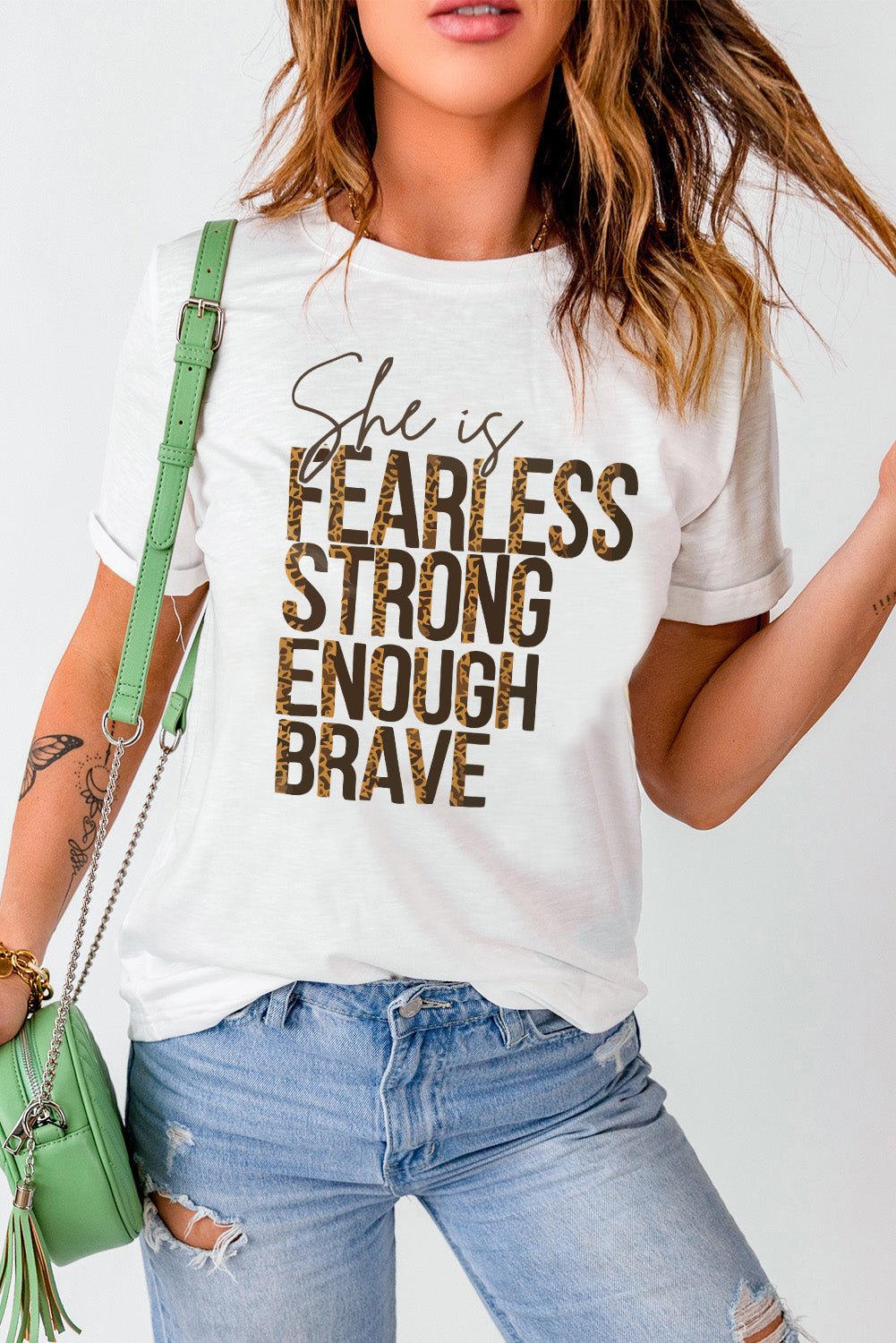 Fearless/Strong Graphic Short Sleeve Tee