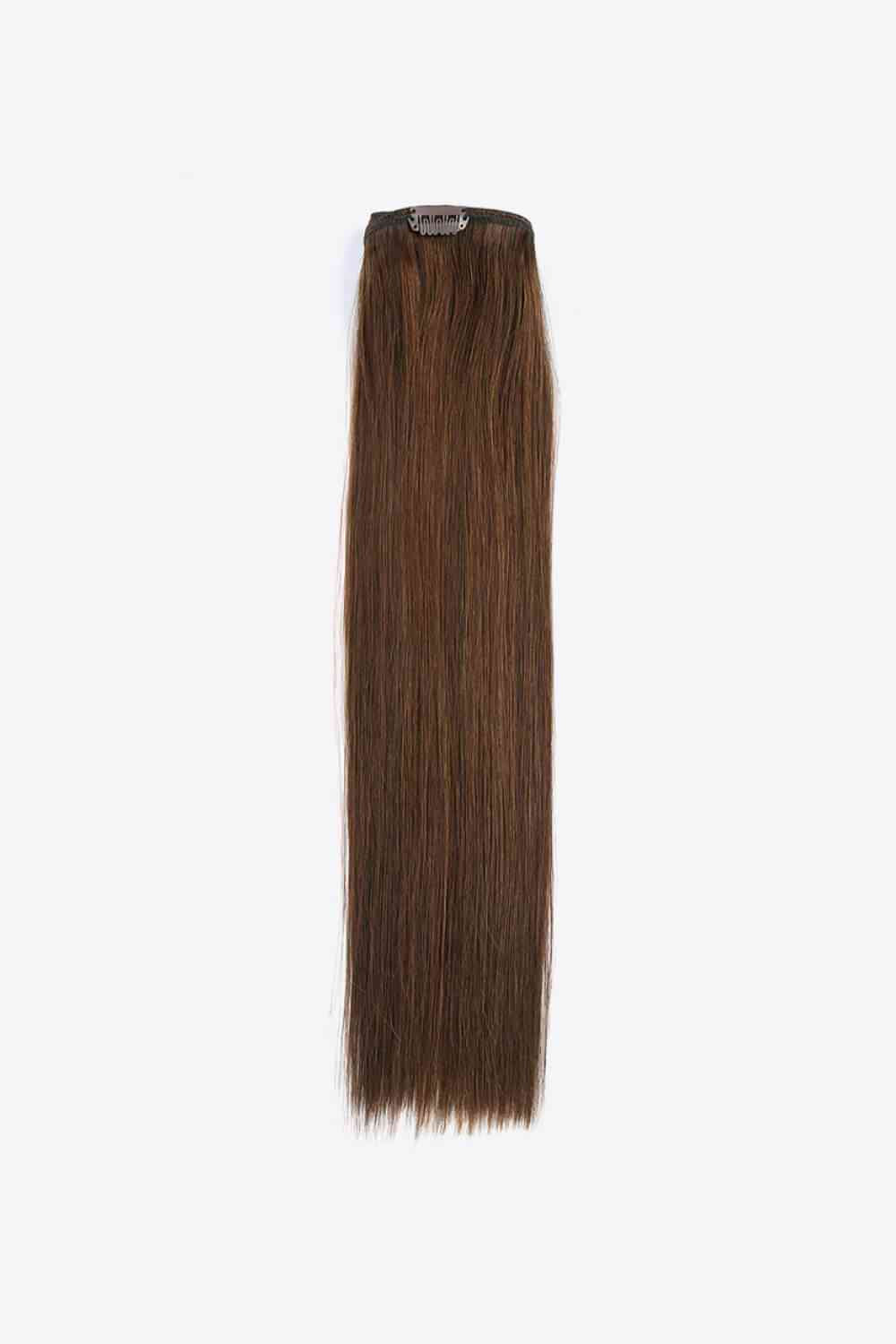 18" Clip-In Straight Indian Human Hair Extensions