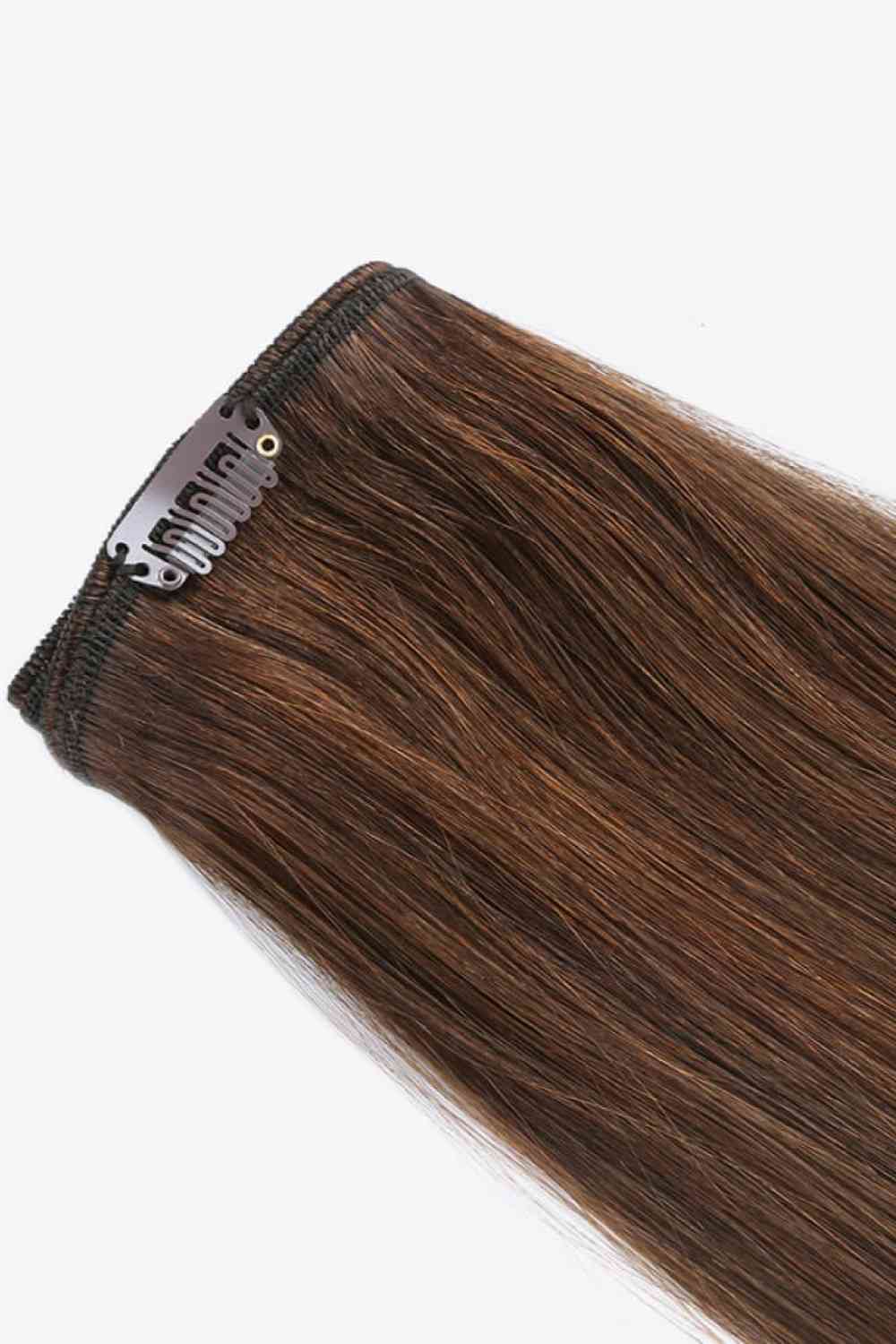 16" Clip-in Straight Indian Human Hair Extensions