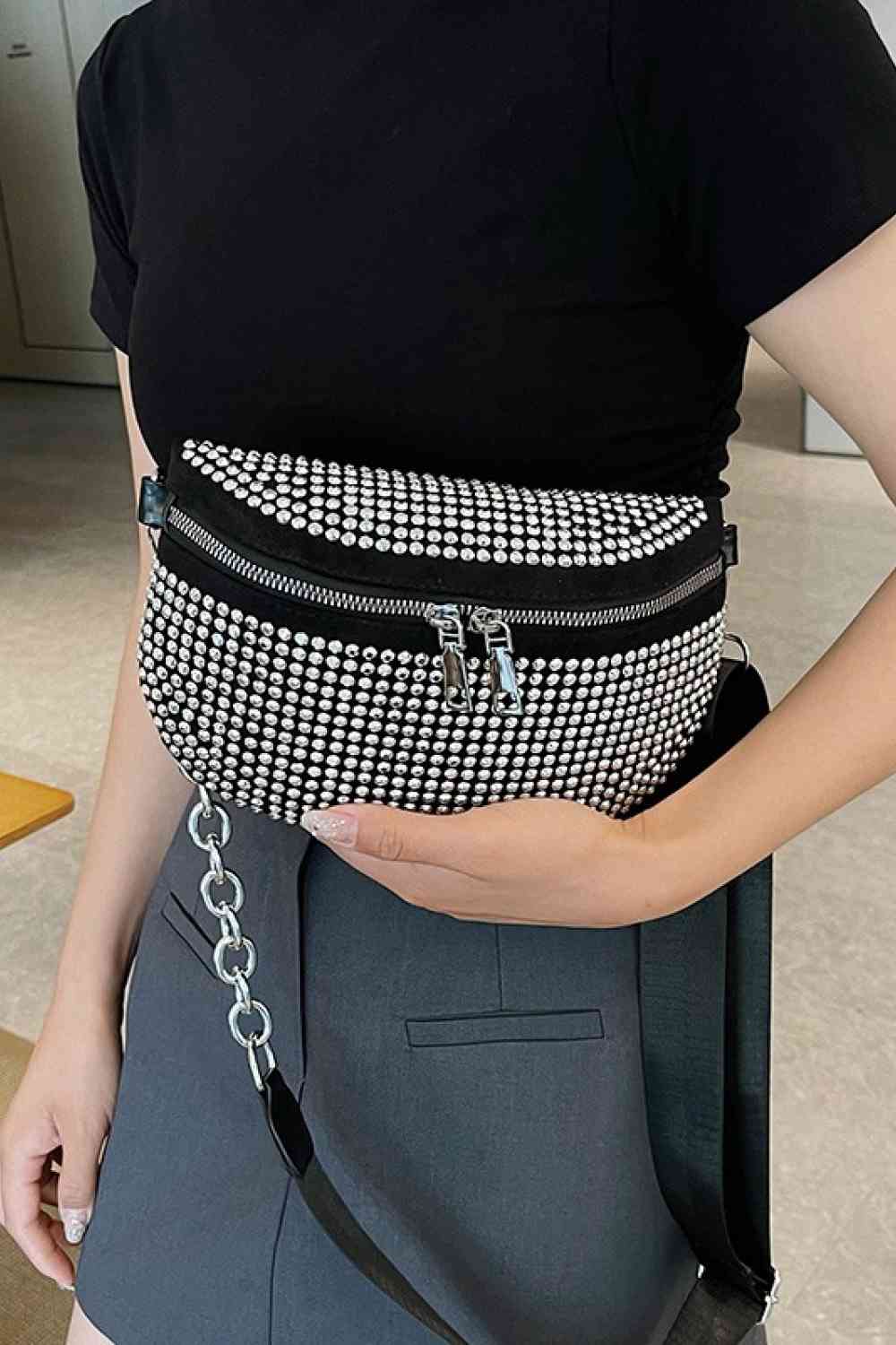 Studded Chain Sling Bag (2 Variants)