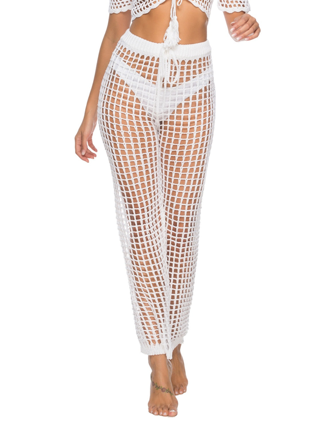 Cutout High Waist Swim Pants (3 Variants)