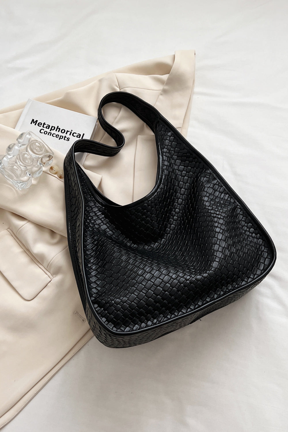 Snake Textured Shoulder Bag (2 Variants)