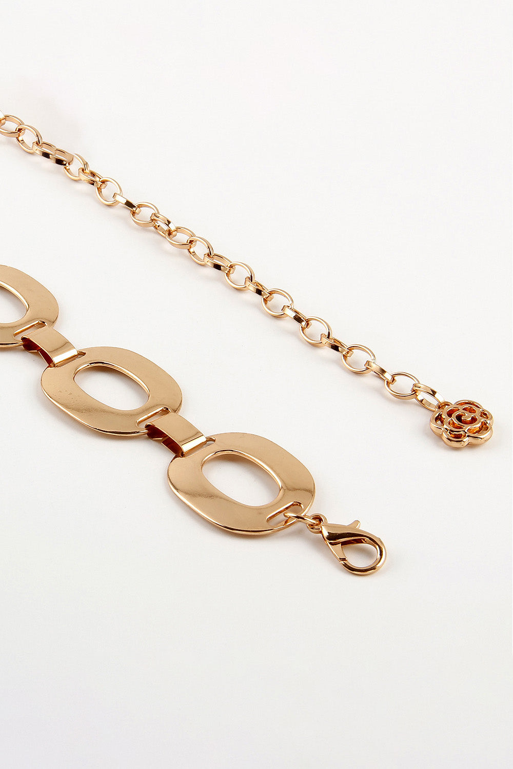 Round and Round Metal Chain Belt