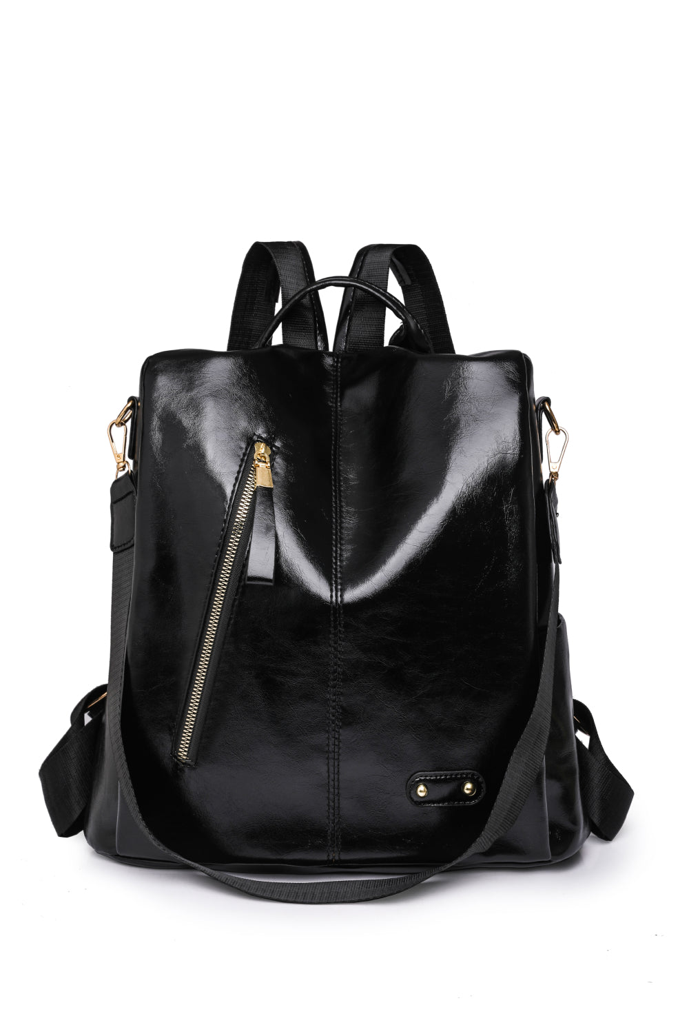 Slanted Zipper Backpack (3 Variants)