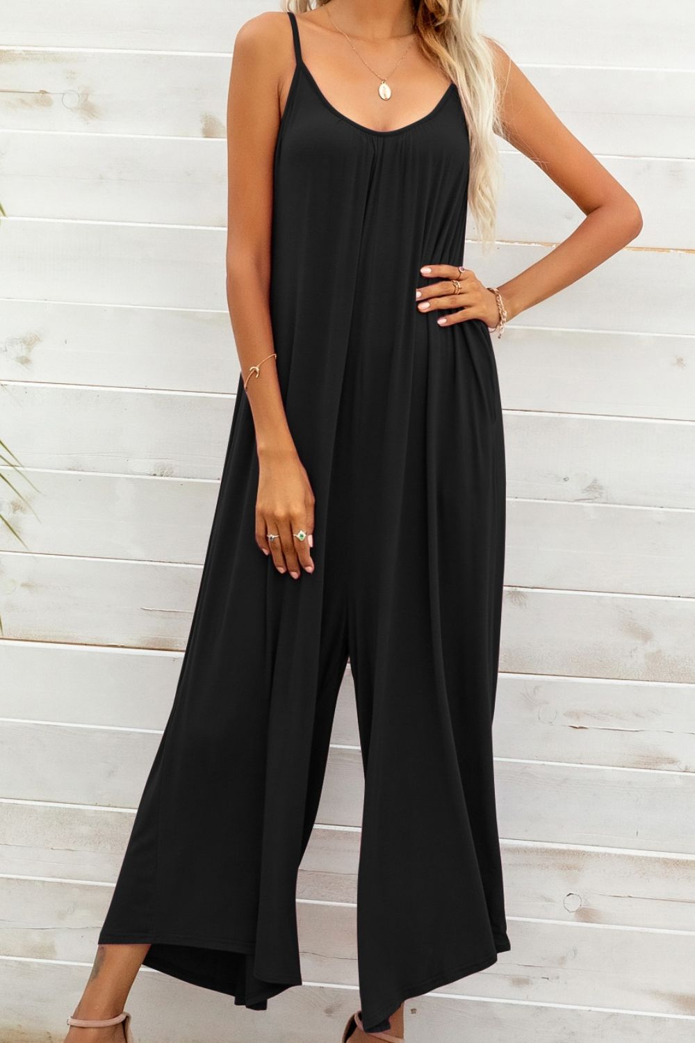 Free Flowing Spaghetti Strap Jumpsuit (6 Variants)