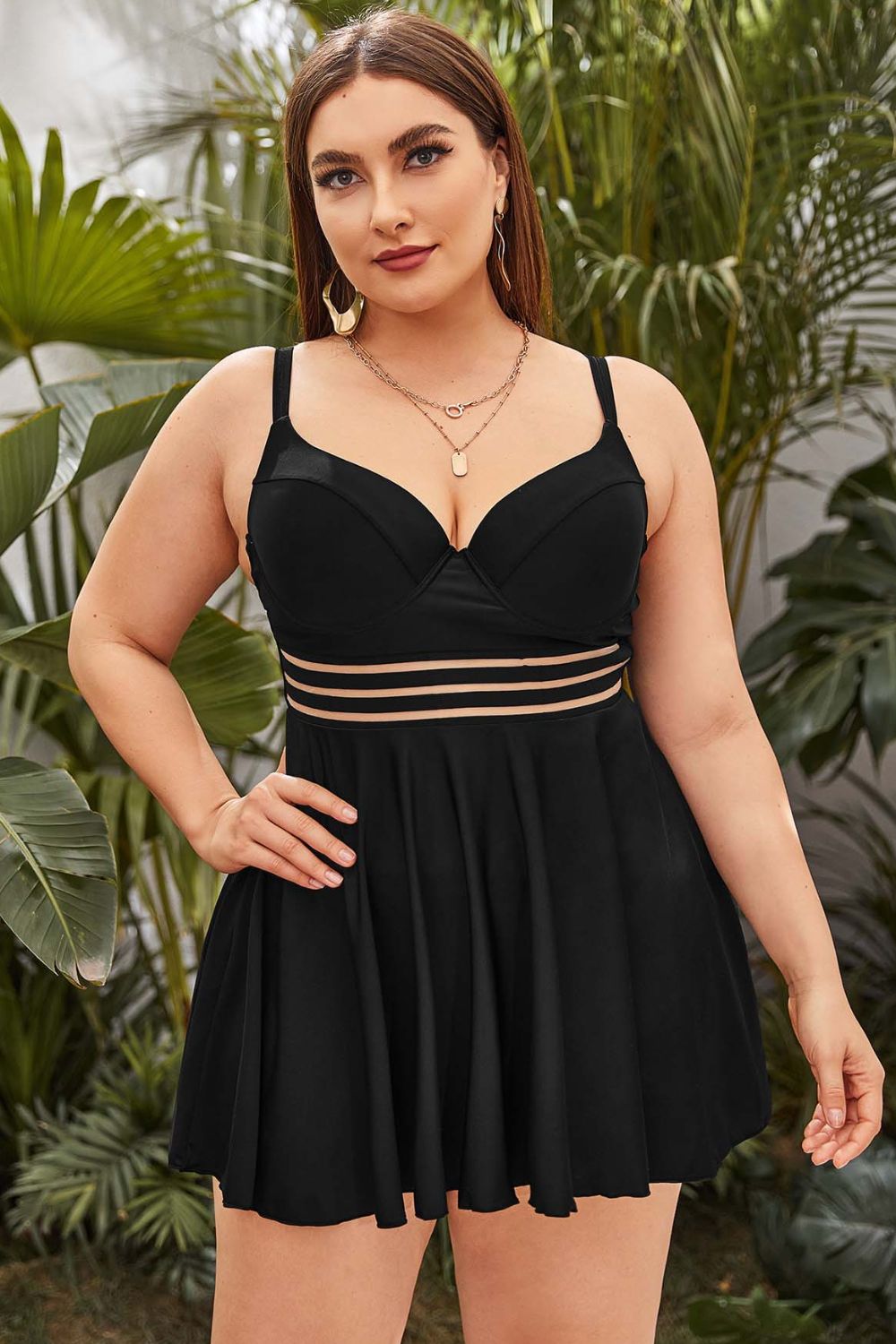 Plus Size Two-Piece Swimsuit (3 Variants)