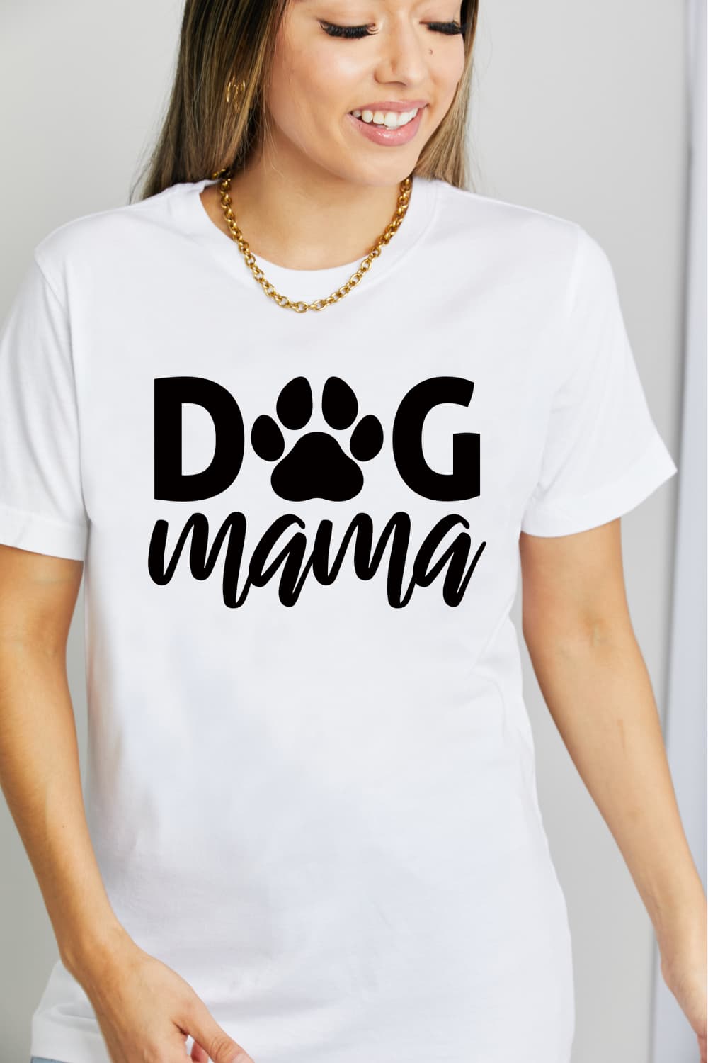 Simply Love DOG MAMA Graphic Cotton T-Shirt