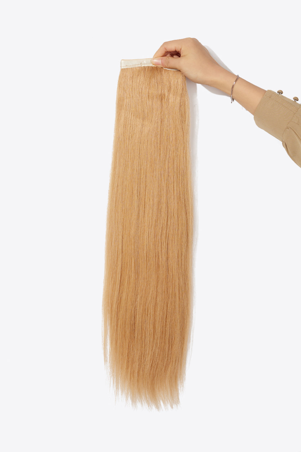 24" Human Hair Ponytail (Various Blonde Shades)