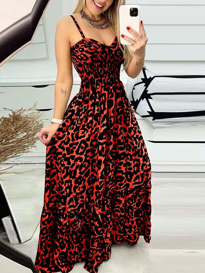 Leopard Sweetheart Neck Cami Dress (6 Variants)