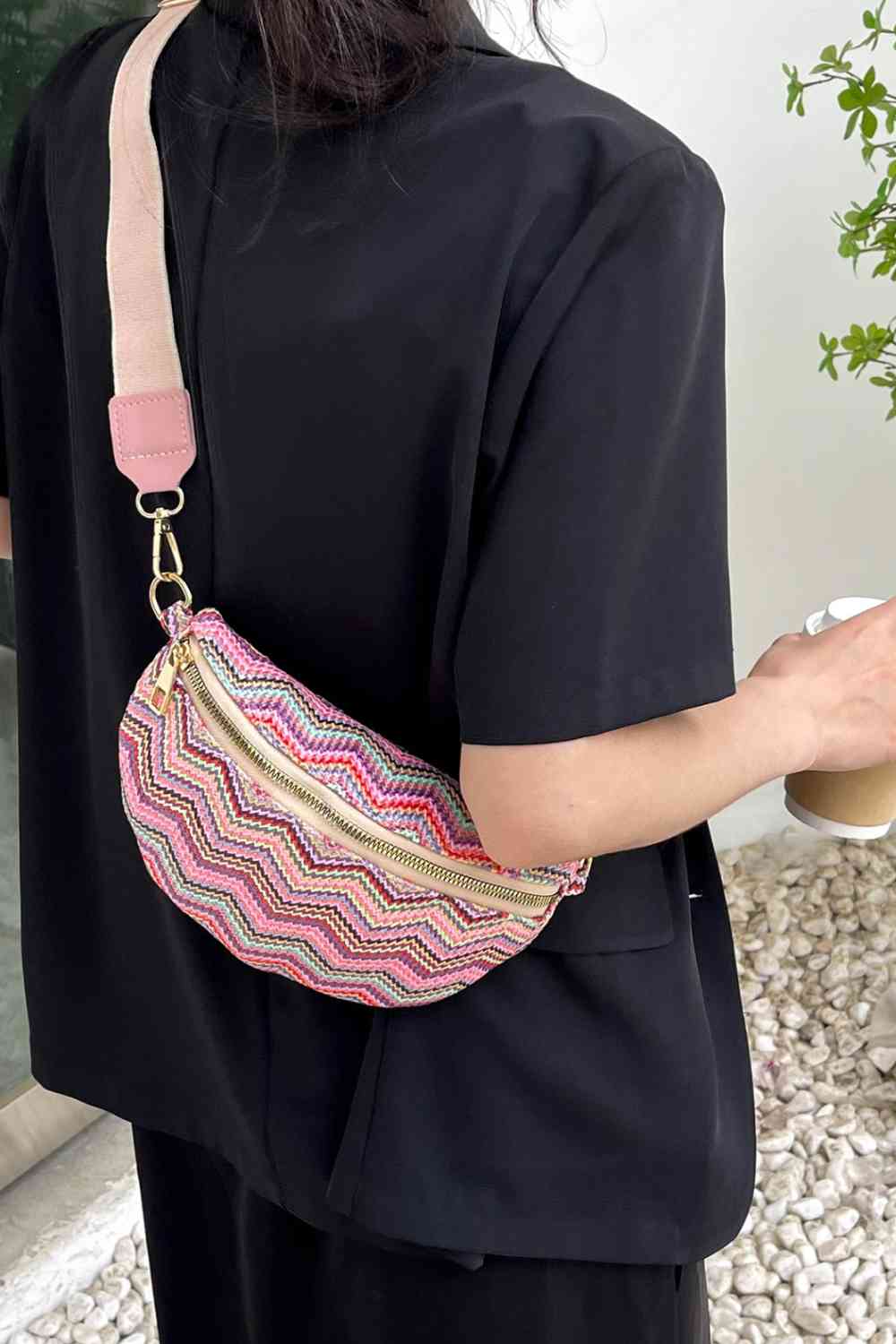 Adored Chevron Straw Sling Bag (3 Variants)