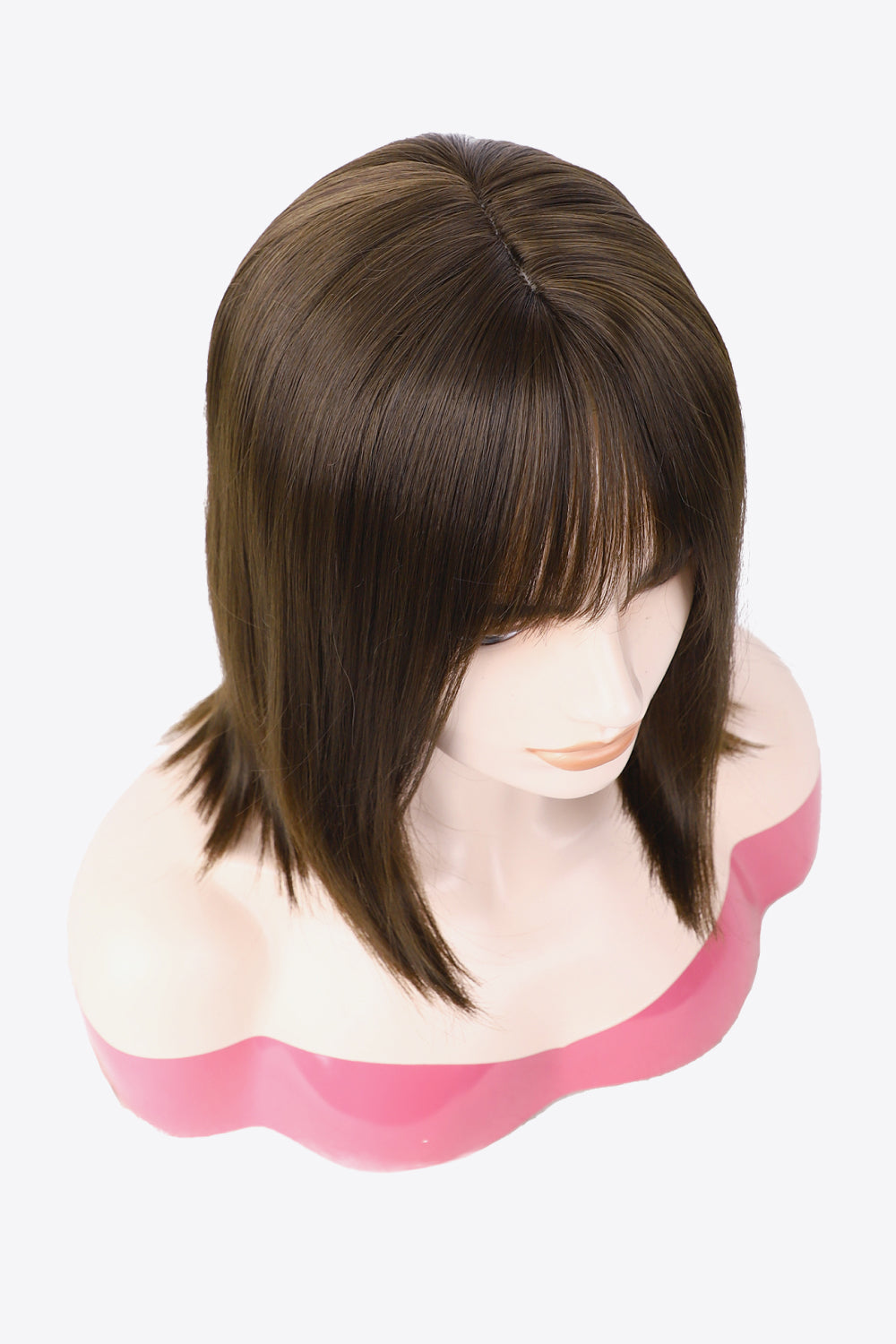 10" Brown Shoulder Length Synthetic Straight Hair Wig