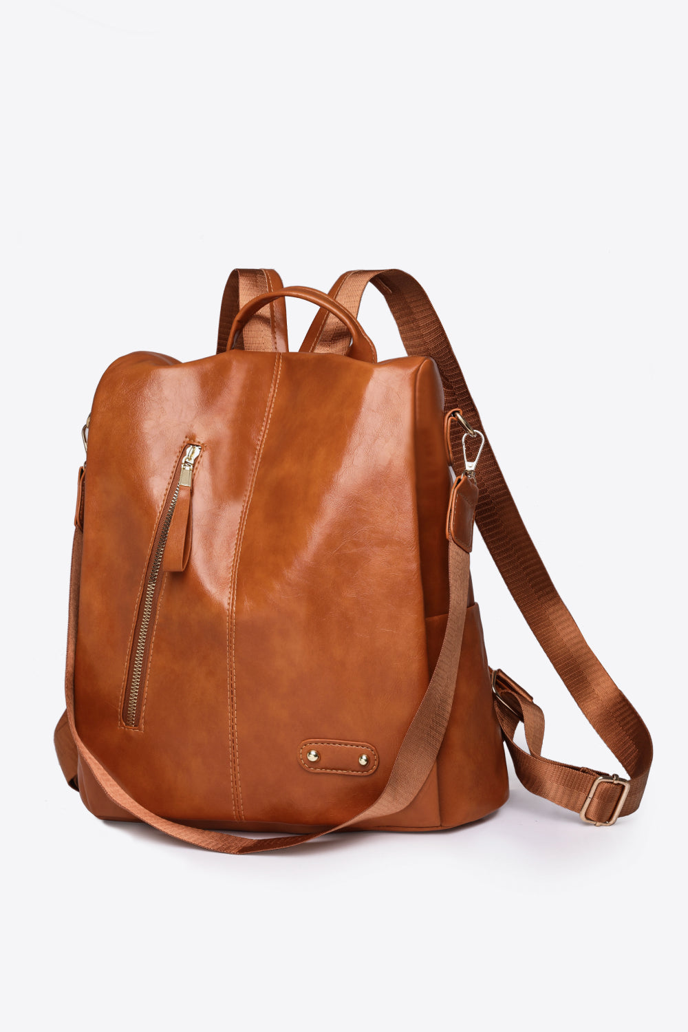 Slanted Zipper Backpack (3 Variants)