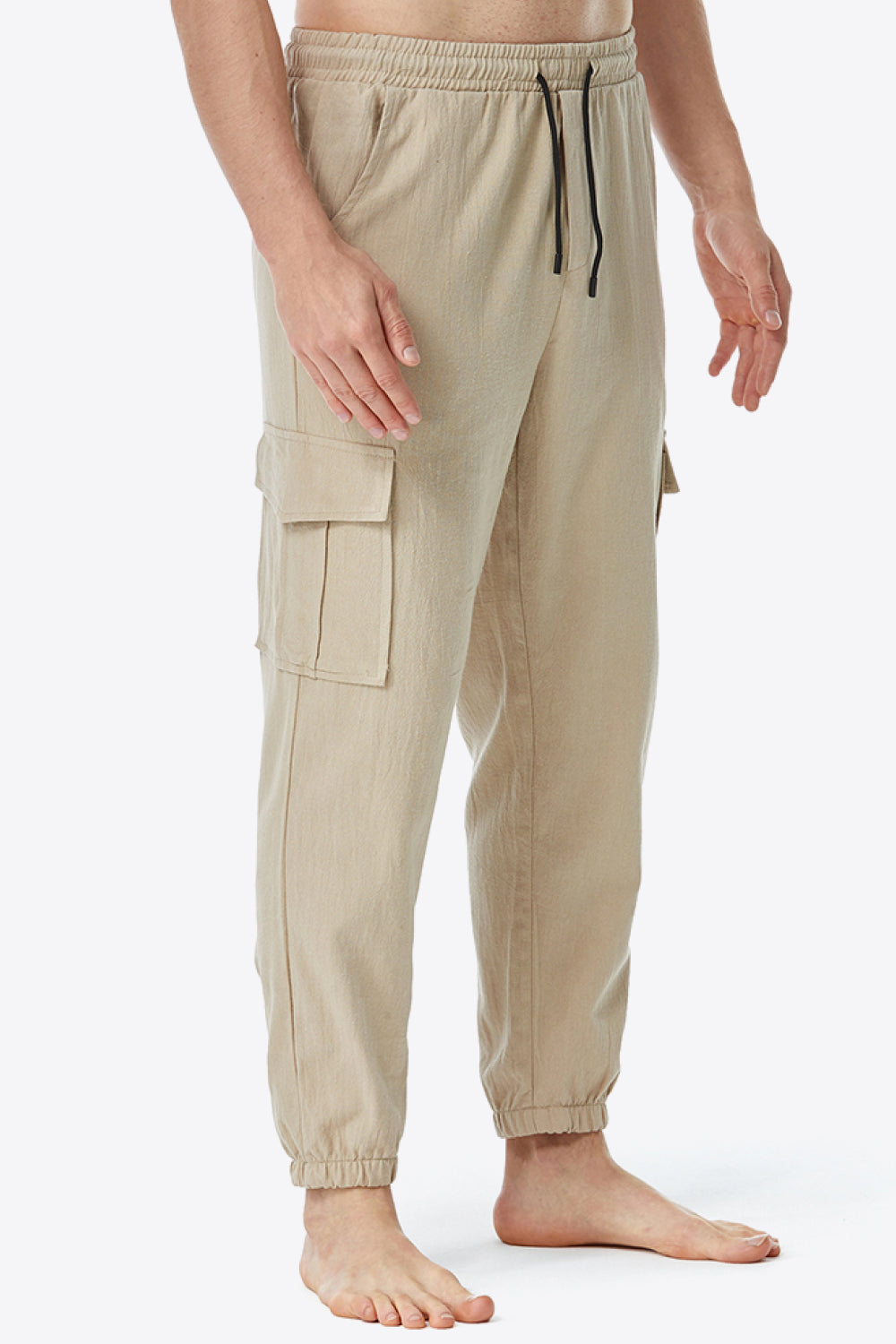 Full Size Drawstring Waist Cargo Pants