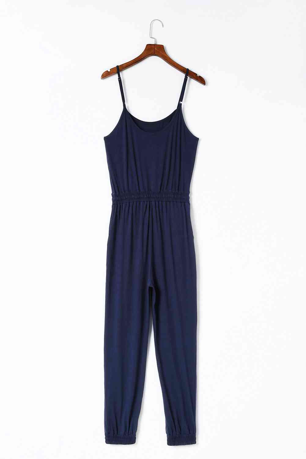 Spaghetti Strap Jumpsuit with Pockets (2 Variants)