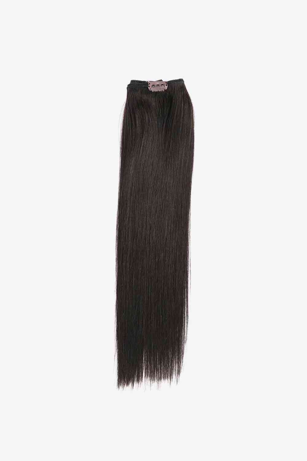 16" Clip-in Straight Indian Human Hair Extensions