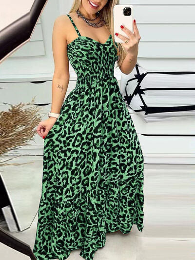 Leopard Sweetheart Neck Cami Dress (6 Variants)