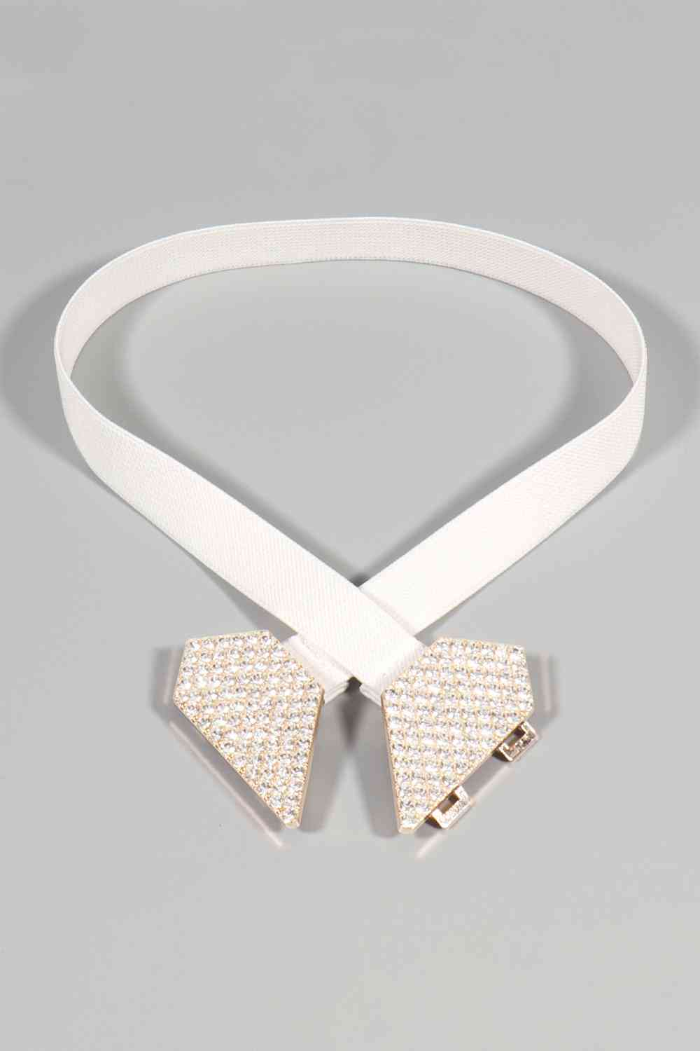 Diamond Heart Elastic Buckle Belt (2 Variants)