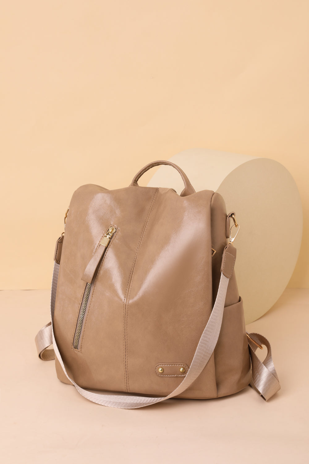 Slanted Zipper Backpack (3 Variants)