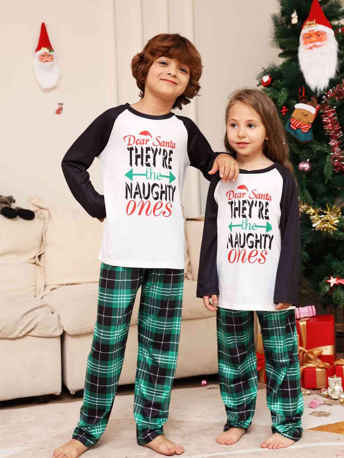 Matching Kids 2T-14 "Naughty Ones" Pajama Set