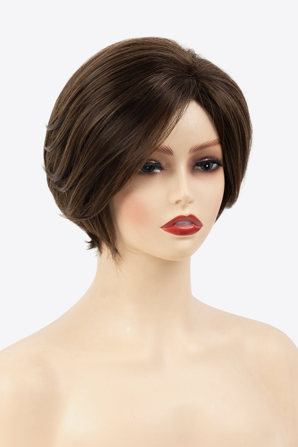 5'' Brown Short Synthetic Bob Wig