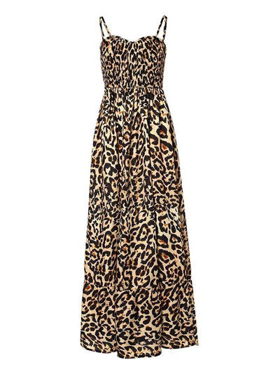 Leopard Sweetheart Neck Cami Dress (6 Variants)