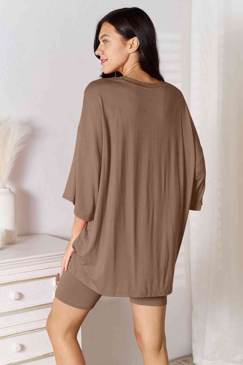 Soft Rayon 3/4 Sleeve Top & Shorts Set (Regular/Full Sizes) (9 Variants)