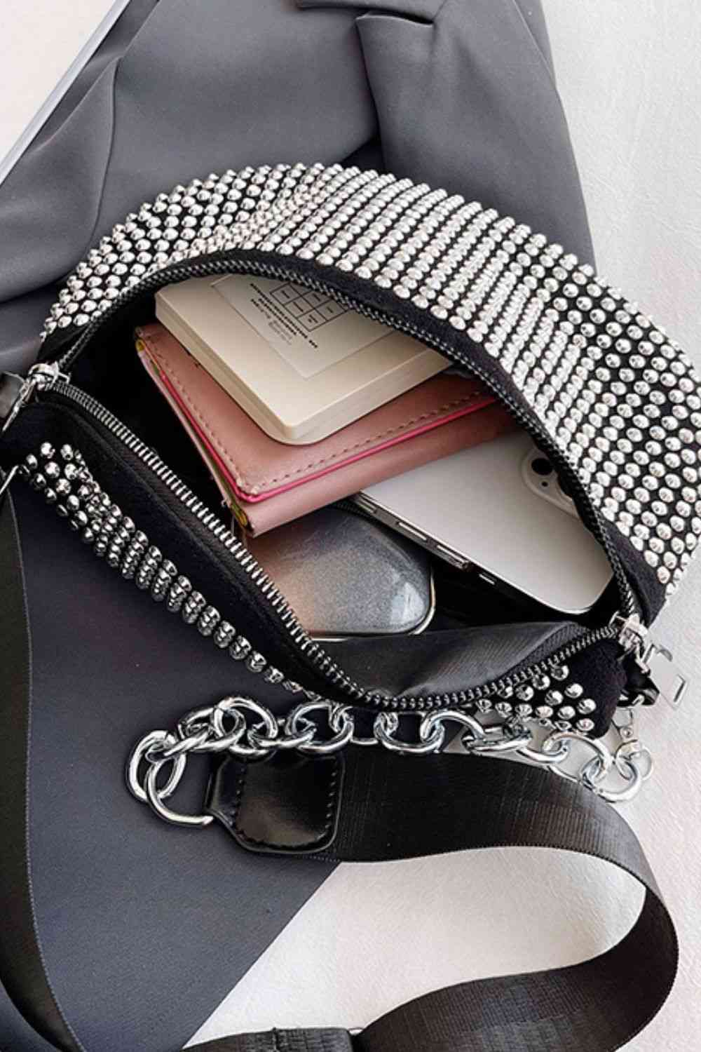 Studded Chain Sling Bag (2 Variants)