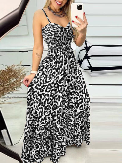 Leopard Sweetheart Neck Cami Dress (6 Variants)