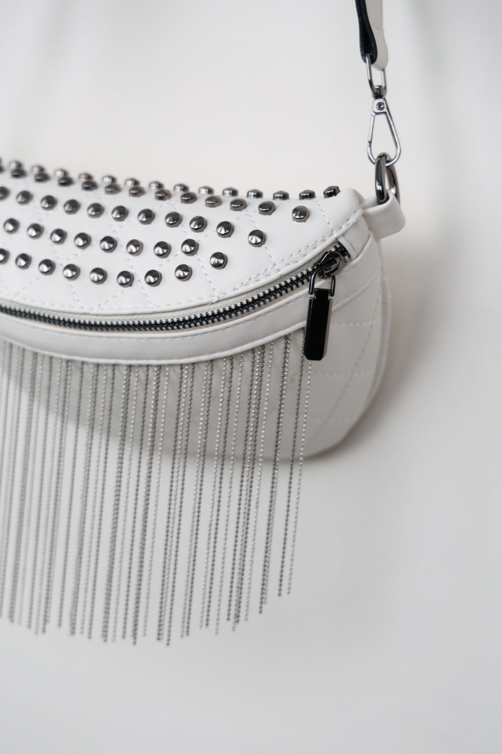 Studded Sling Bag with Fringes (3 Variants)