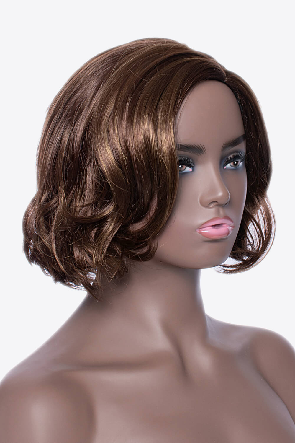 10" Brown Sassy Short Flip Wave Wig