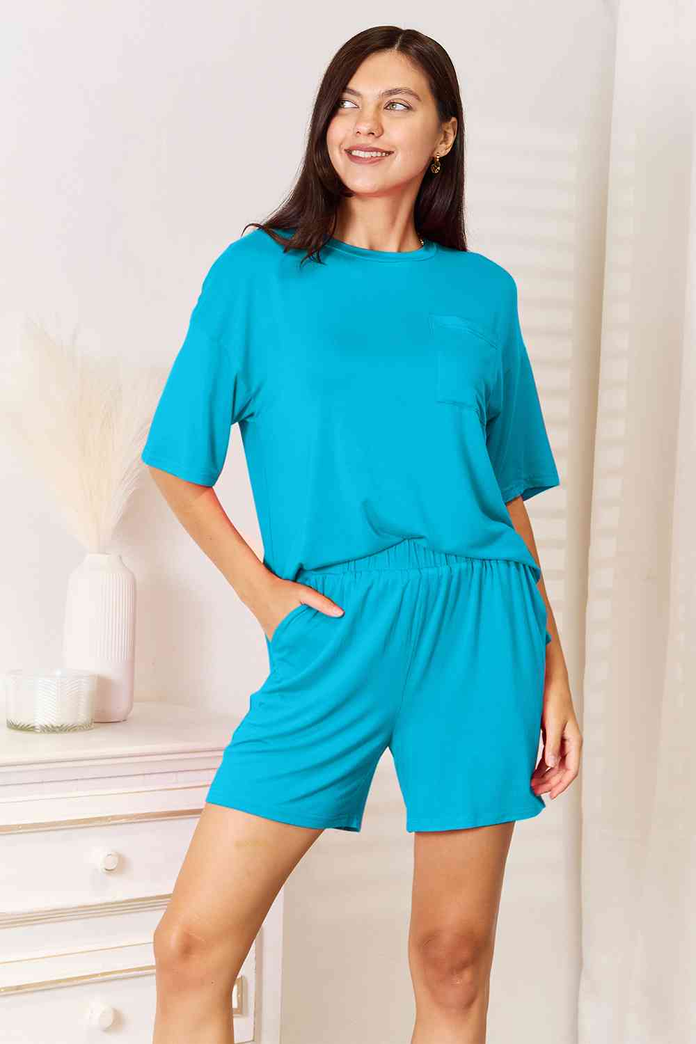 Soft Rayon Top & Shorts Set (Regular/Full Sizes) (5 Variants)