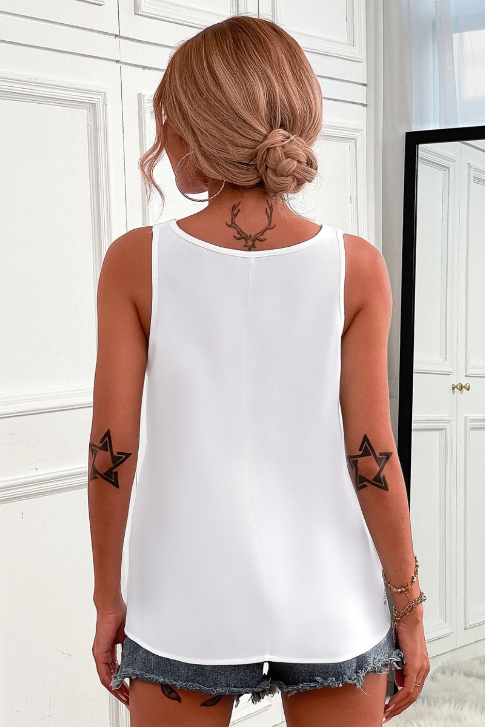 Half-Zip Scoop Neck Tank (2 Variants)