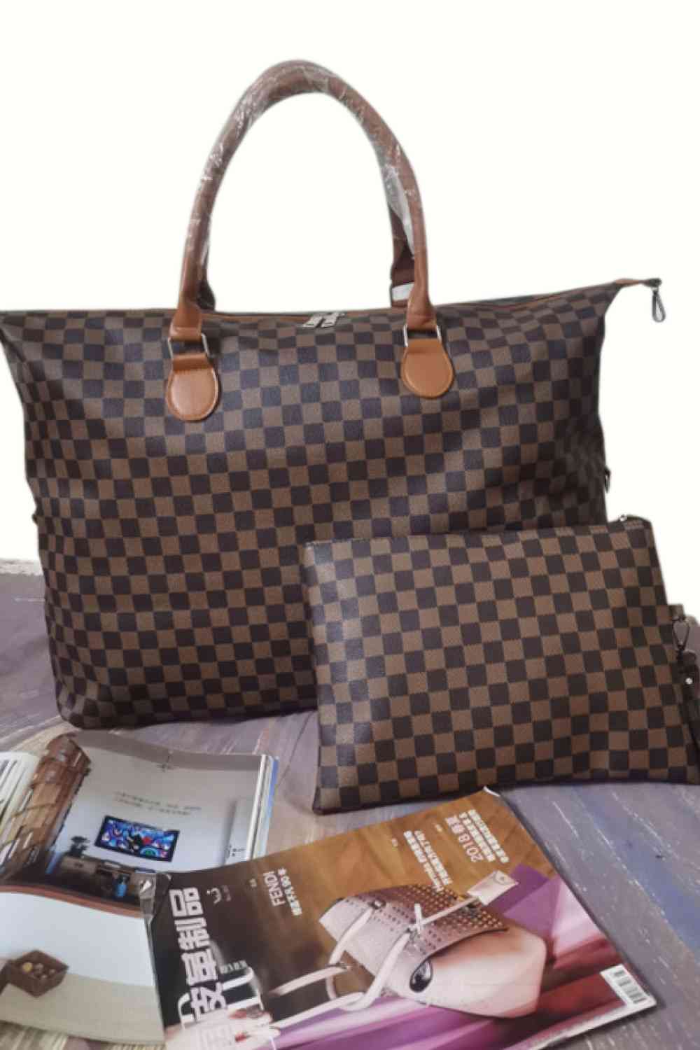 Checkered Two-Piece Bag Set (3 Variants)