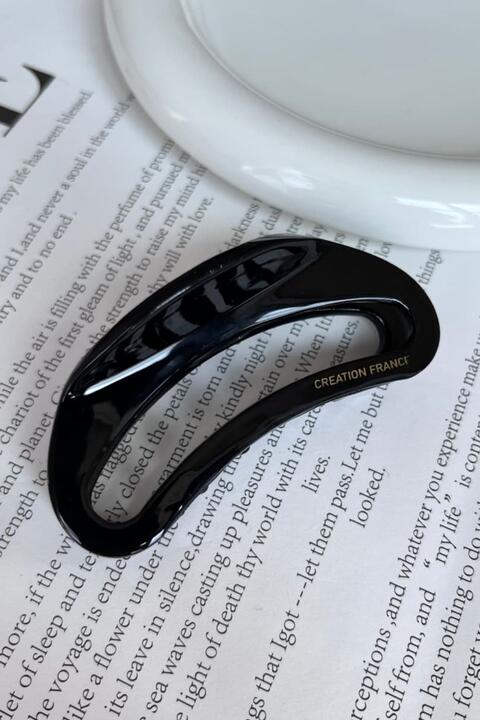 Open Sided Curved Acetate Hair Claw Clip