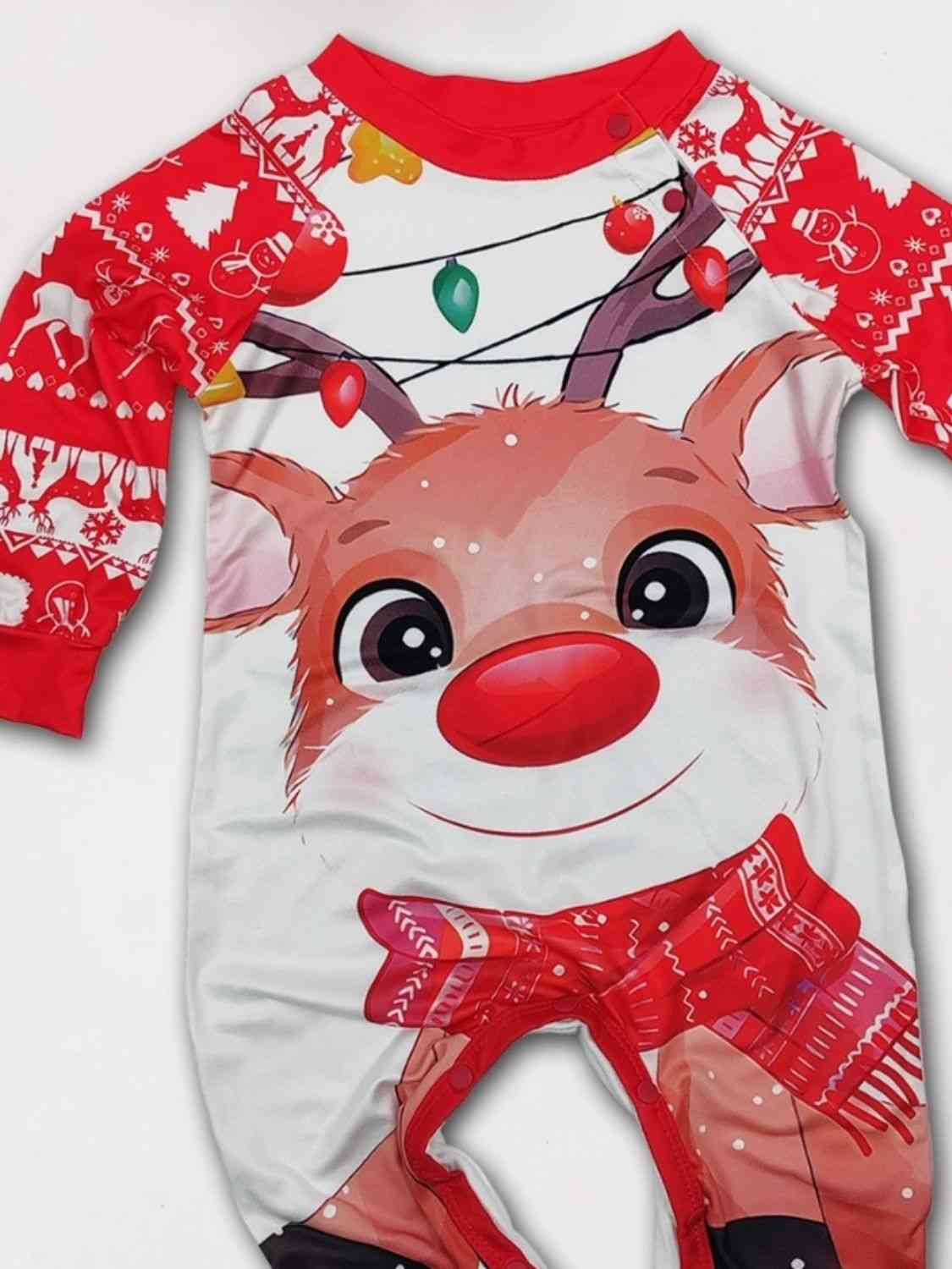 Matching Baby's 3-18 Months Rudolph Pajamas