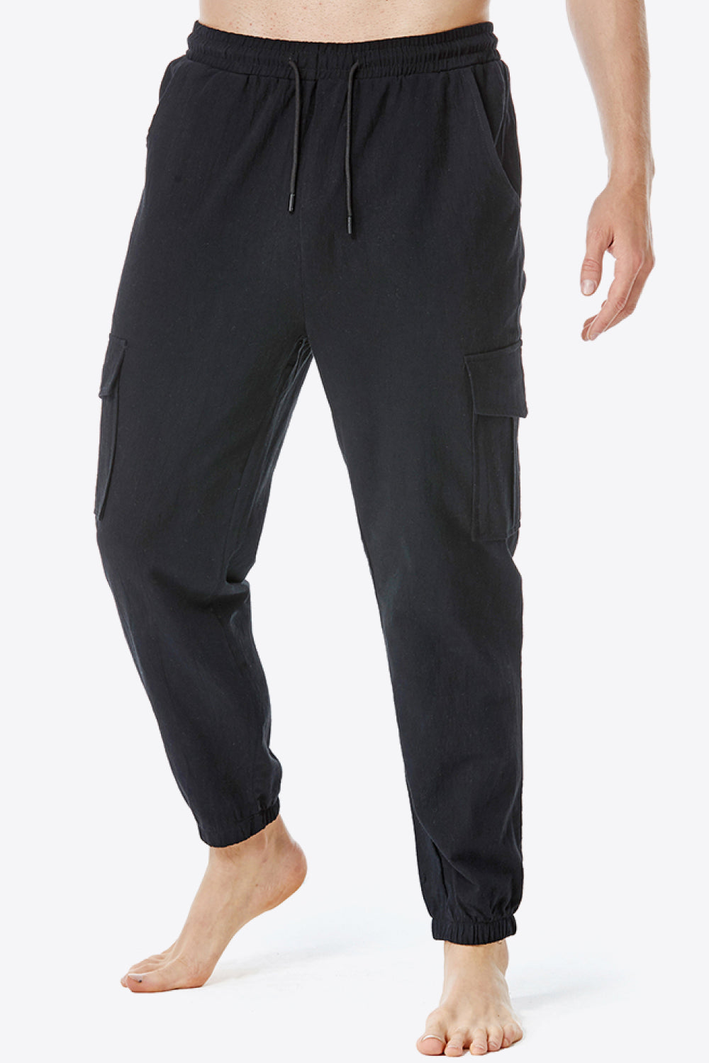 Full Size Drawstring Waist Cargo Pants