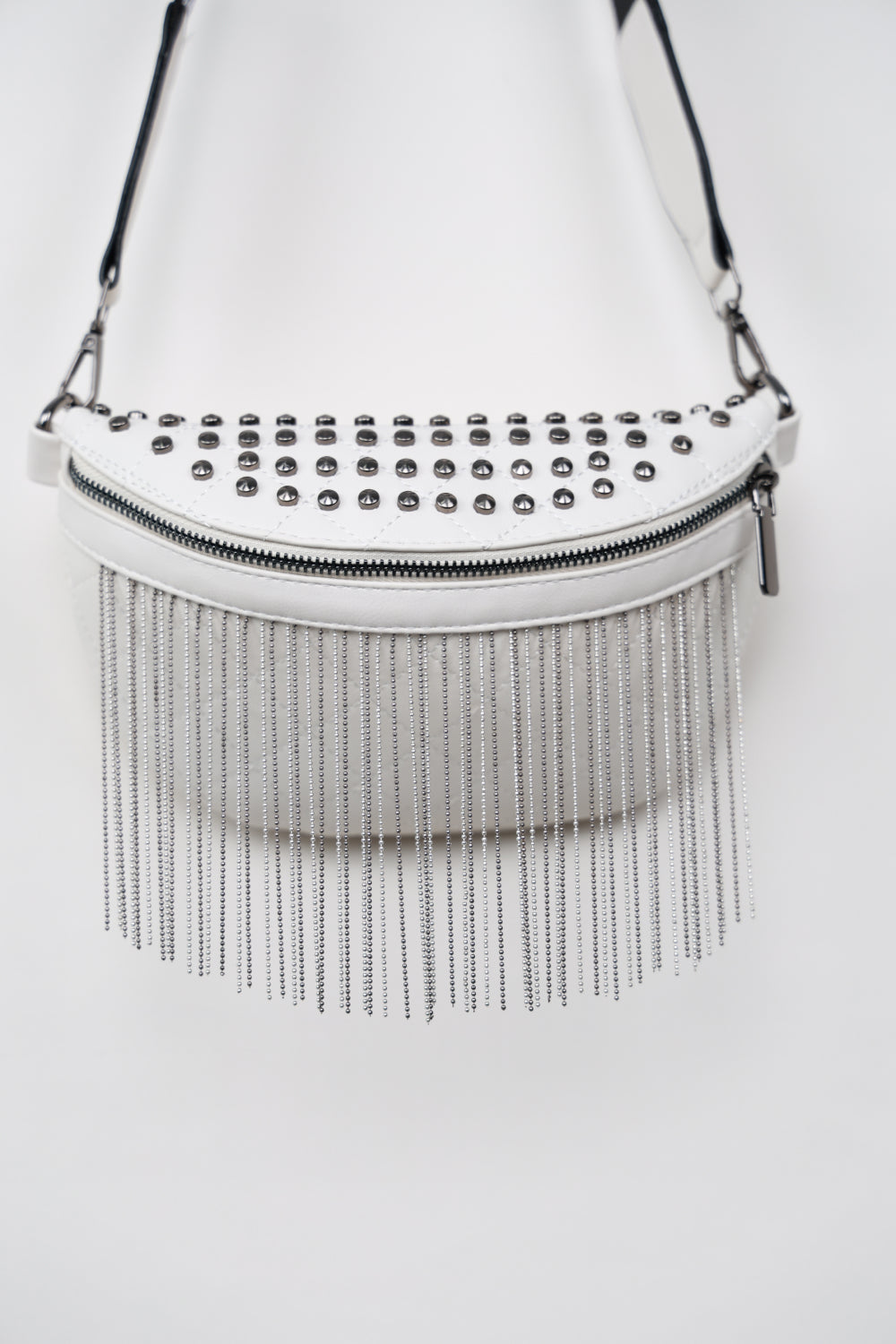 Studded Sling Bag with Fringes (3 Variants)