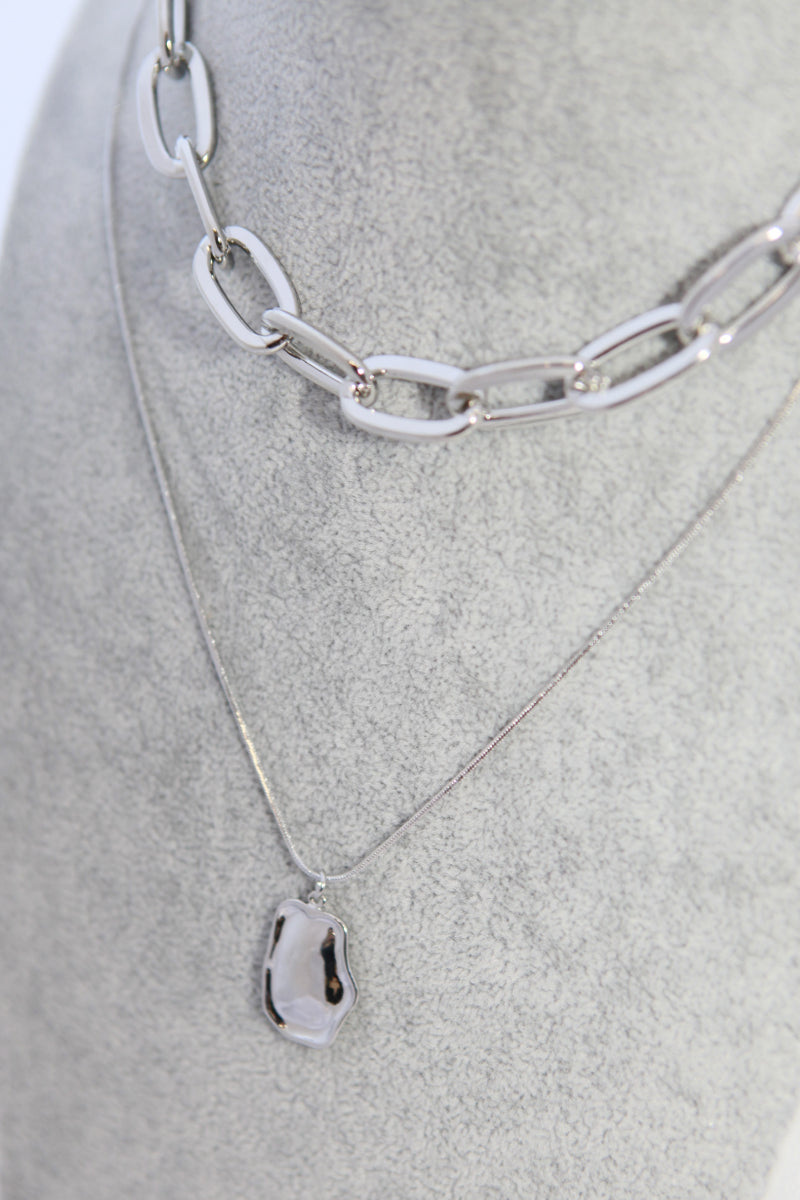 Multi-Chain Pendant Necklace