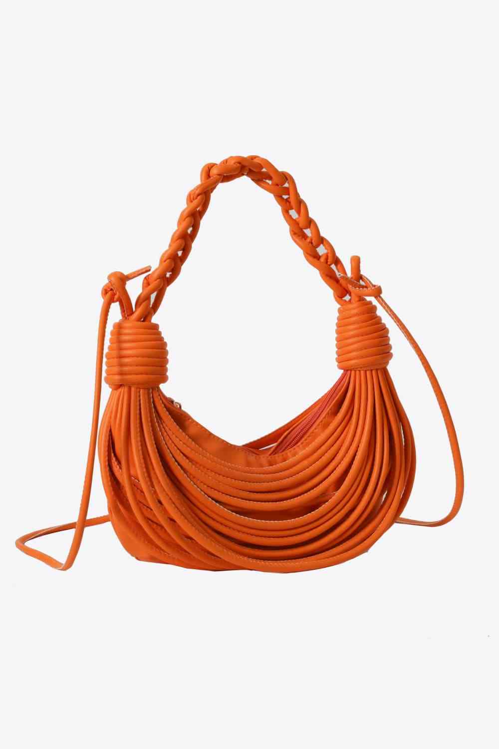 Braided Strap Handbag with Draped Detail (8 Variants)