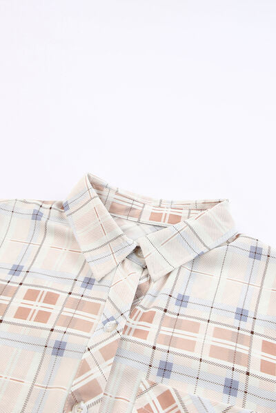 Plaid Button Up Long Sleeve Shirt