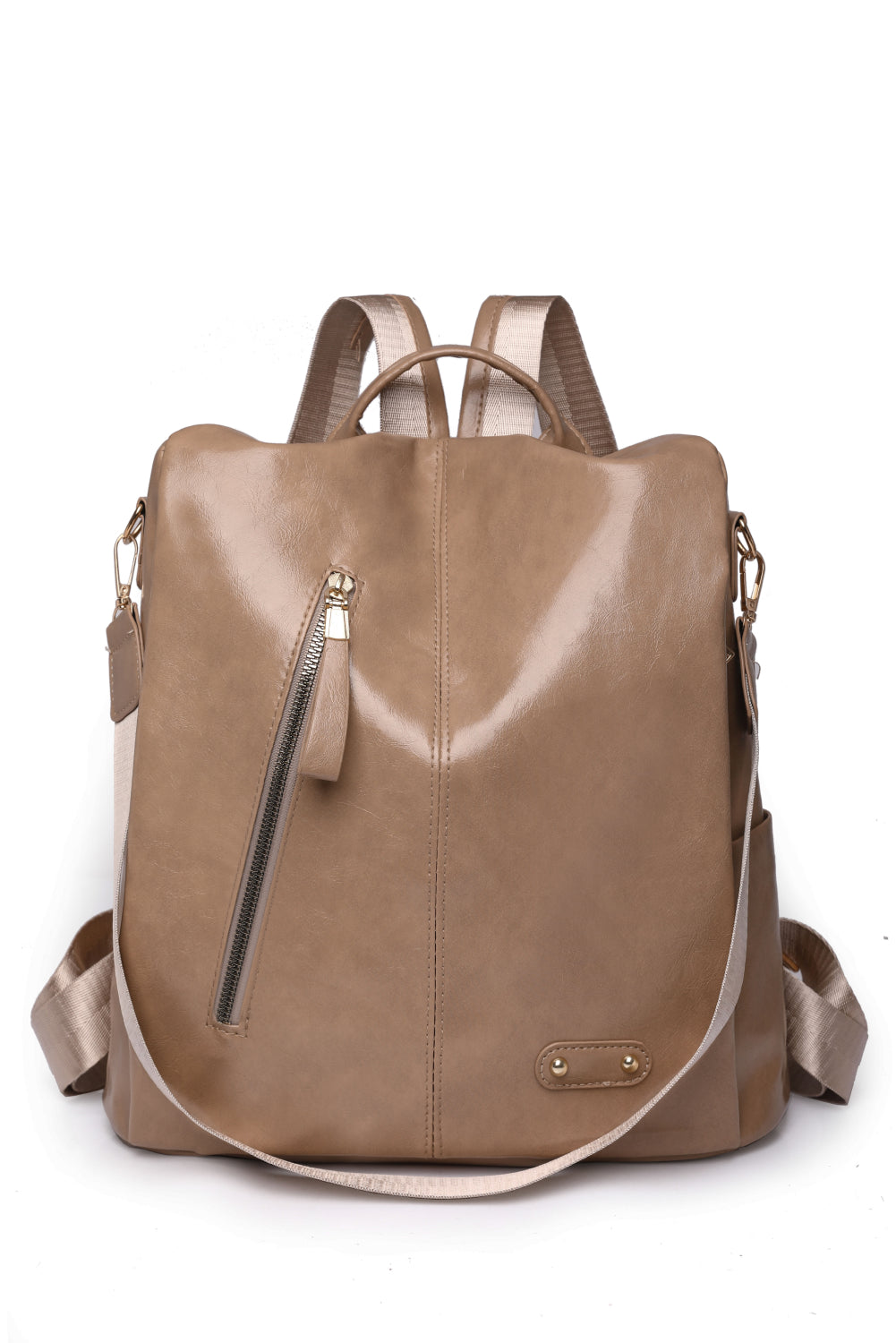 Slanted Zipper Backpack (3 Variants)