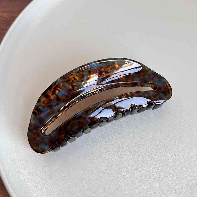 Curved Open Acetate Hair Claw Clip