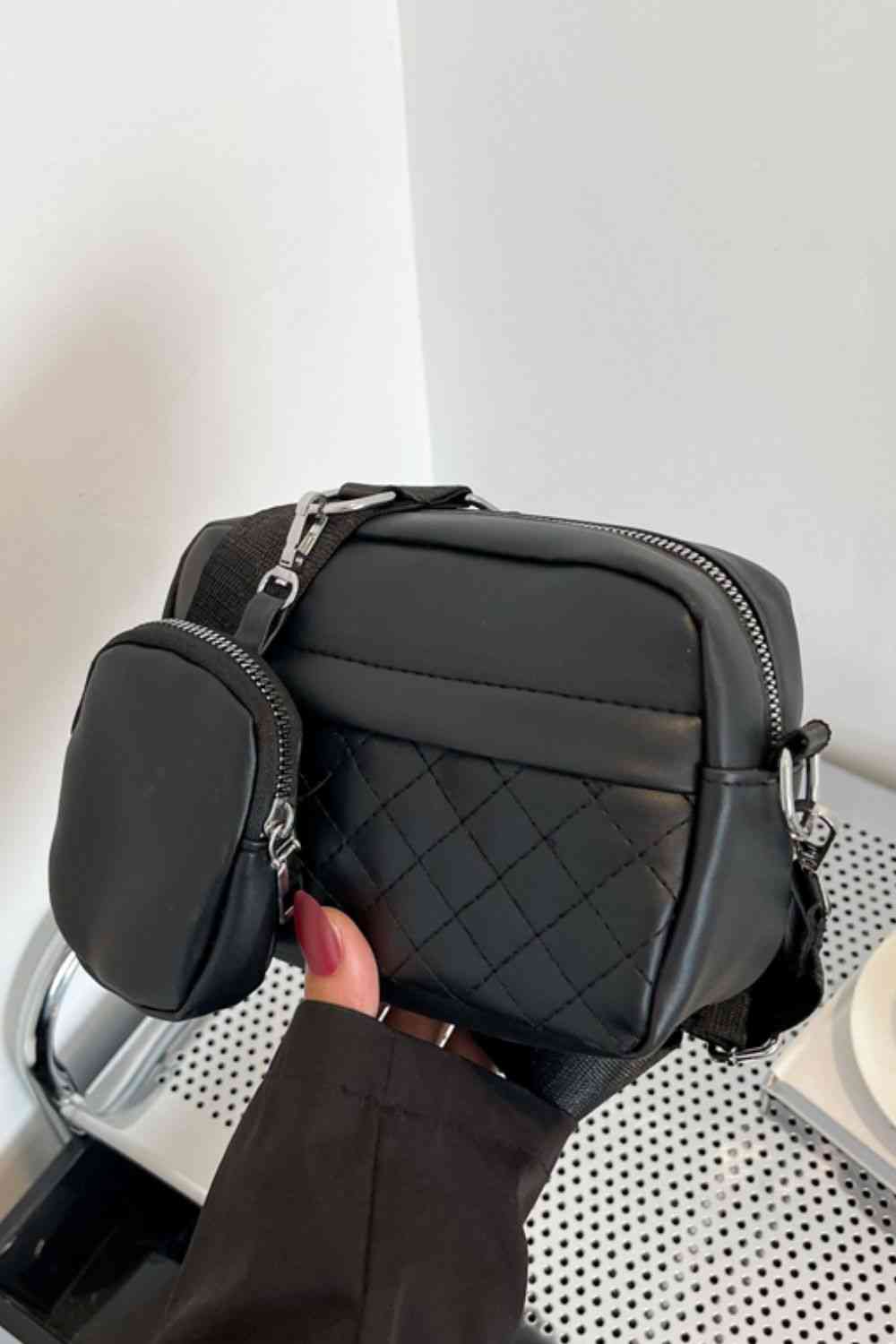 Adored Checkered Shoulder Bag w/Small Purse (4 Variants)